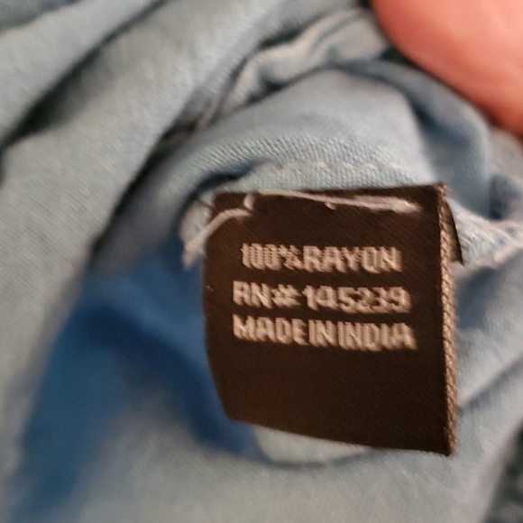 Style Envy XL blue button up sleeveless blouse - Picture 5 of 5